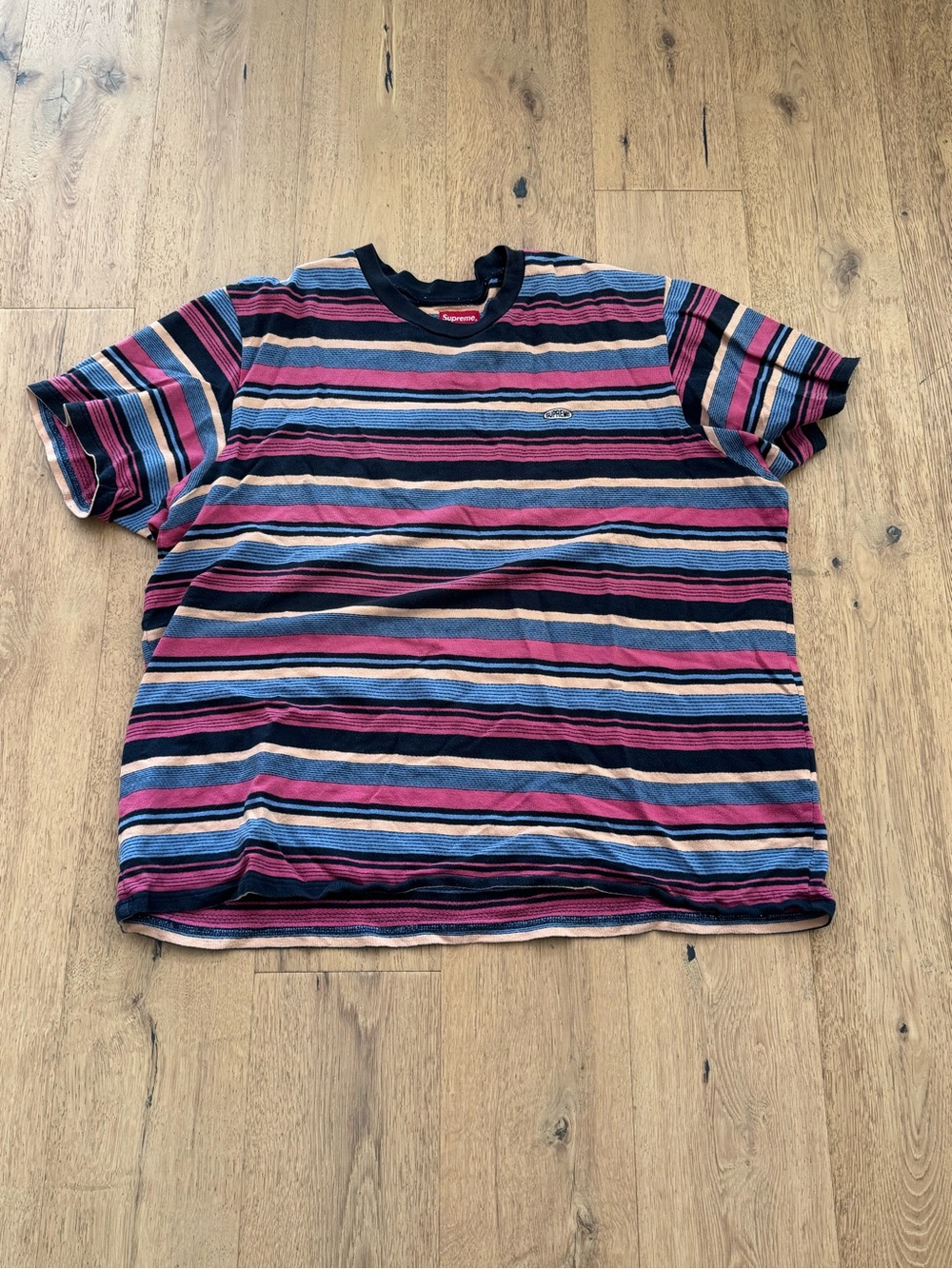 Supreme SS19 Multi Stripe T Shirt